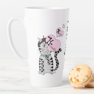 Ik hou van mijn kat een latte Mok