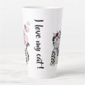 Ik hou van mijn kat een latte Mok (Voorkant)