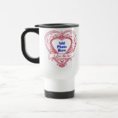 Ik hou van mijn kat! Foto Red Hearts Reisbeker (Links)