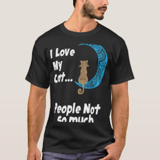 Ik hou van mijn kat het perfecte voor katten t-shirt