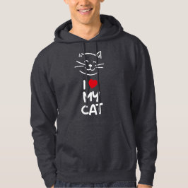 Ik hou van mijn kat hoodie