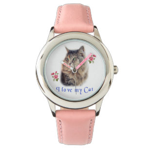 Ik hou van mijn kat horloge