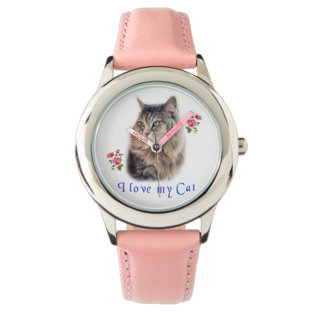 Ik hou van mijn kat horloge (Voorkant)