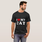 Ik hou van mijn kat Ik ben mijn kat T-shirt (Voorkant volledig)