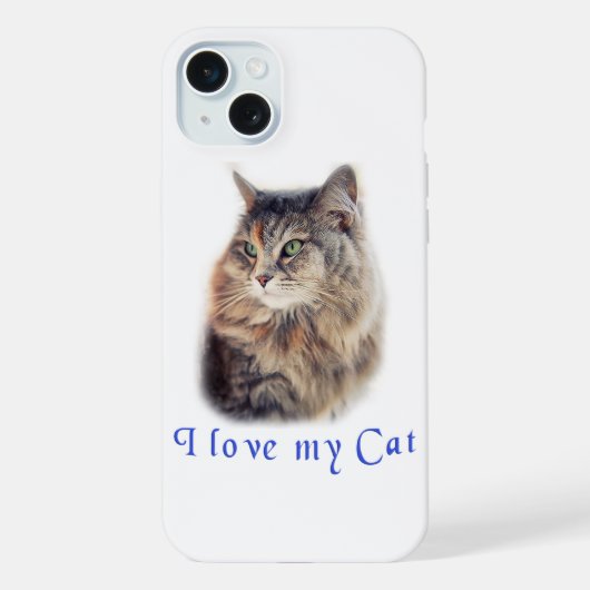 Ik hou van mijn kat iPhone hoesje (Achterkant)