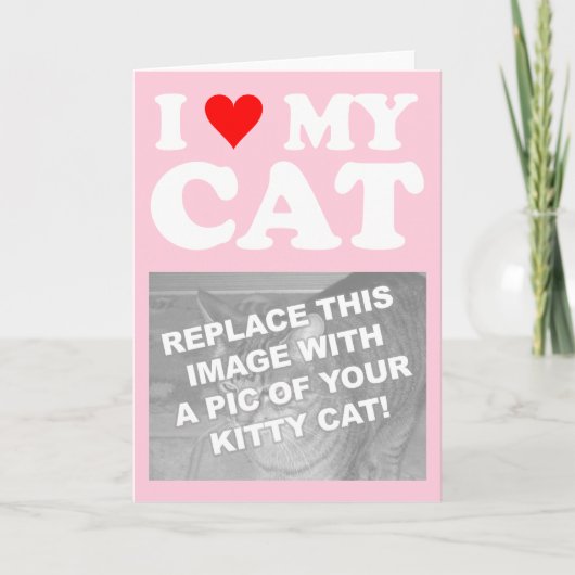 Ik hou van mijn kat kaart (Voorkant)