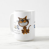 Ik hou van mijn kat koffiemok (Voorkant links)