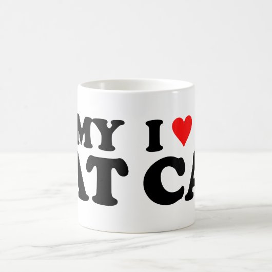 Ik hou van mijn kat koffiemok (Center)