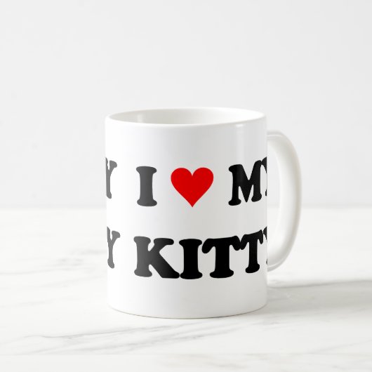 Ik hou van mijn Kat Koffiemok (Voorkant rechts)