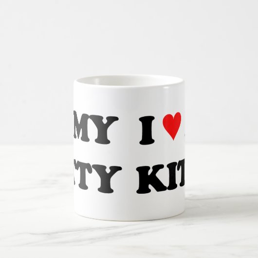 Ik hou van mijn Kat Koffiemok (Center)