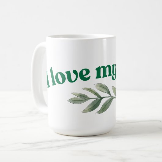 Ik hou van mijn kat koffiemok (Voorkant links)