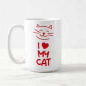 Ik hou van mijn kat koffiemok (Links)