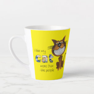 Ik hou van mijn kat latte mok