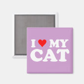 Ik hou van mijn kat magneet (Voorkant / Achterkant)