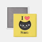 Ik hou van mijn kat magneet (Voorkant / Achterkant)