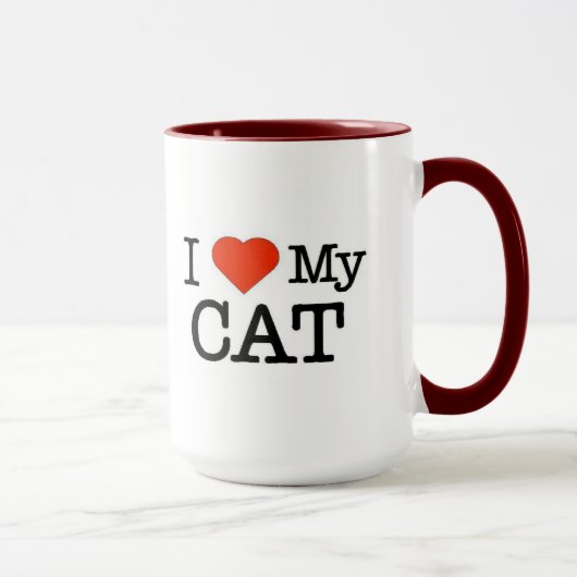 Ik hou van mijn kat mok (Rechts)