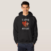 Ik hou van mijn kat Opossum. Hoodie (Voorkant volledig)