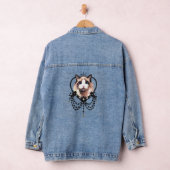Ik hou van mijn kat prinses kat liefhebber denim jacket (Hangar)