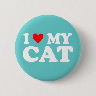 Ik hou van mijn kat ronde button 5,7 cm
