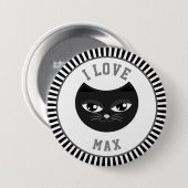 Ik hou van mijn kat ronde button 7,6 cm (Voorkant /achterkant)