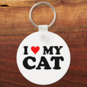 Ik hou van mijn kat sleutelhanger (Voorkant)