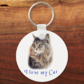 Ik hou van mijn kat sleutelhanger (Voorkant)