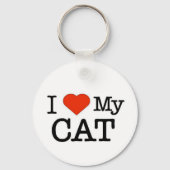 Ik hou van mijn kat sleutelhanger (Voorkant)