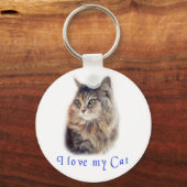 Ik hou van mijn kat sleutelhanger (Voorkant)