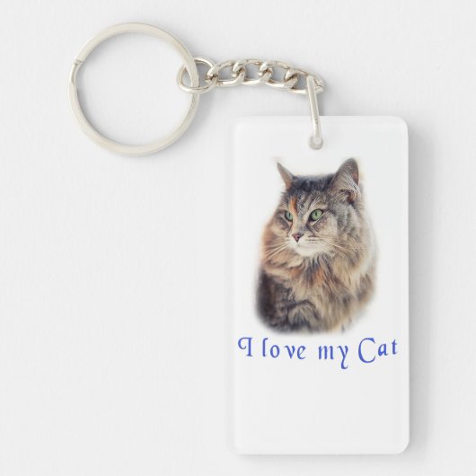 Ik hou van mijn kat sleutelhanger (Voorkant)