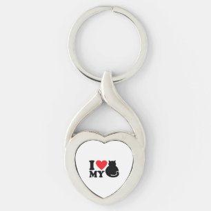 Ik hou van mijn kat      sleutelhanger