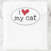 Ik hou van mijn kat Sticker (Tas)