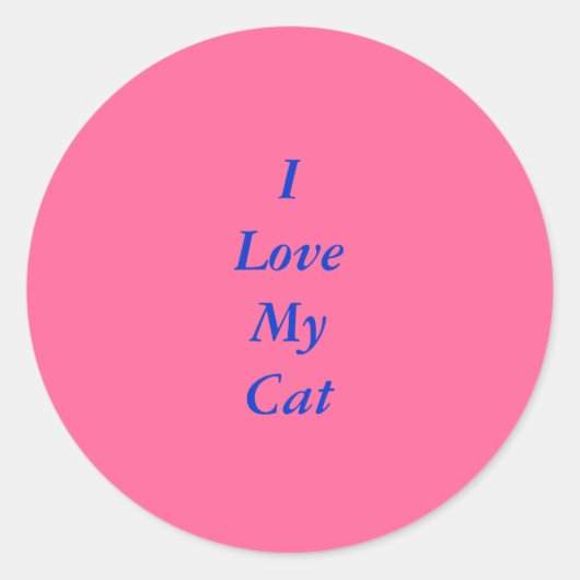 Ik hou van mijn kat Stickers (Voorkant)