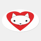 Ik hou van mijn kat stickers (Voorkant)