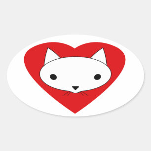 Ik hou van mijn kat stickers