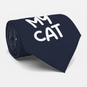 Ik hou van mijn kat stropdas (Opgerold)