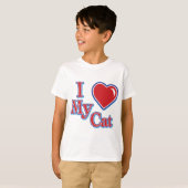 Ik hou van mijn kat t-shirt (Voorkant volledig)