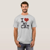 Ik hou van mijn kat t-shirt (Voorkant volledig)