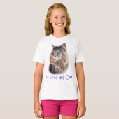Ik hou van mijn kat t-shirt (Voorkant volledig)