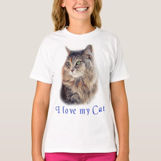 Ik hou van mijn kat t-shirt (Voorkant)