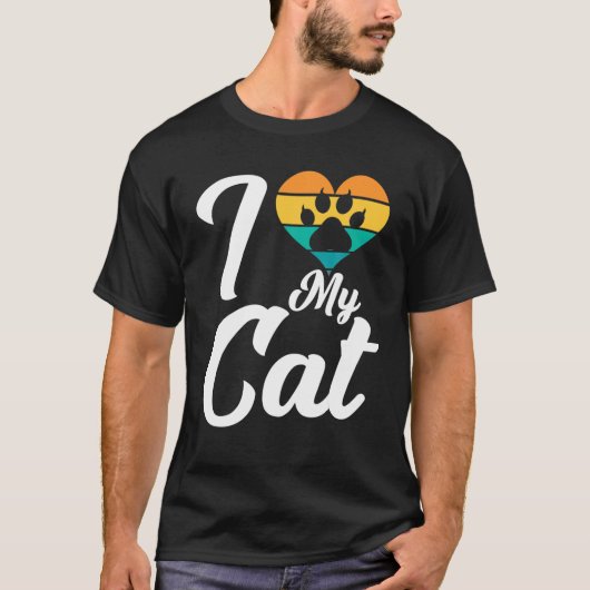 Ik hou van mijn kat t-shirt (Voorkant)