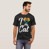 Ik hou van mijn kat t-shirt (Voorkant volledig)