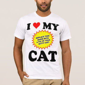  ik hou van mijn kat t-shirt