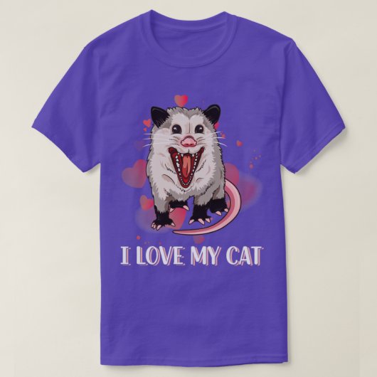 Ik hou van mijn kat t-shirt (Design voorkant)