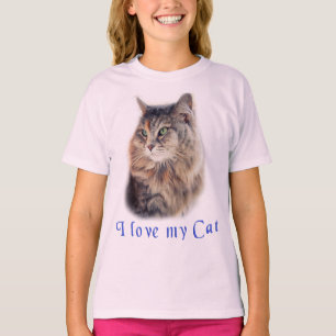 Ik hou van mijn kat t-shirt