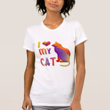 Ik hou van mijn kat T-shirt