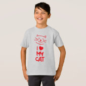 Ik hou van mijn kat t-shirt (Voorkant volledig)