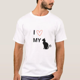 Ik hou van mijn kat T-shirt – Cadeau voor kattenli