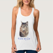 Ik hou van mijn kat tanktop (Voorkant)