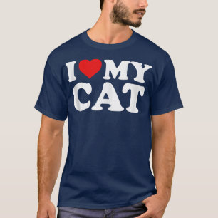 Ik hou van mijn kat-Tanktop T-shirt