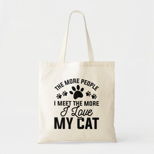 Ik hou van mijn kat tote bag (Voorkant)